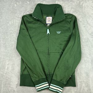 Aeropostale Varsity Athletics Green Track Jacket Embroidered Y2K Women’s Large